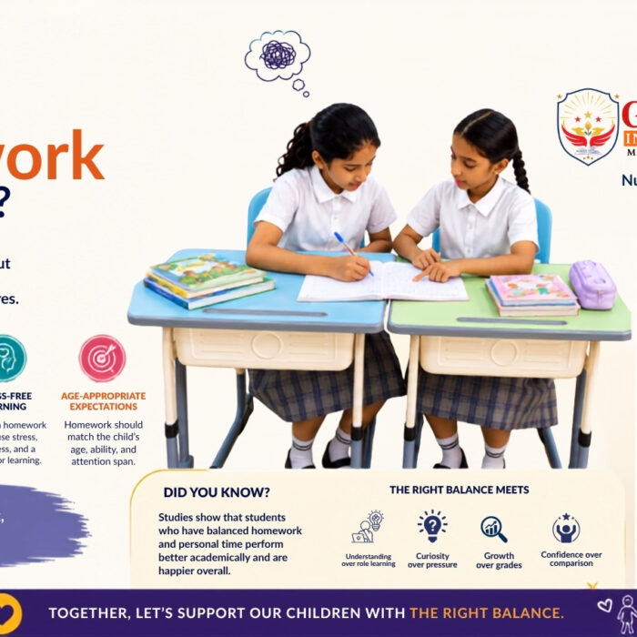 Young student doing homework